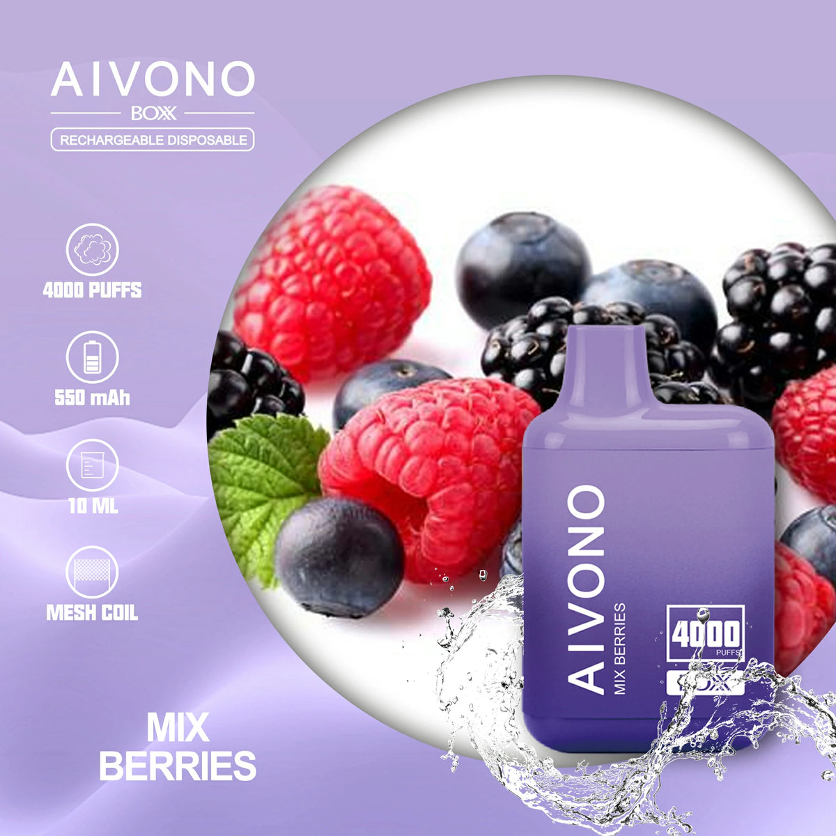 AIVONO AIM BOXX 4000 Puffs Bulk Buy Rechargeable Disposable Vapes Wholesale