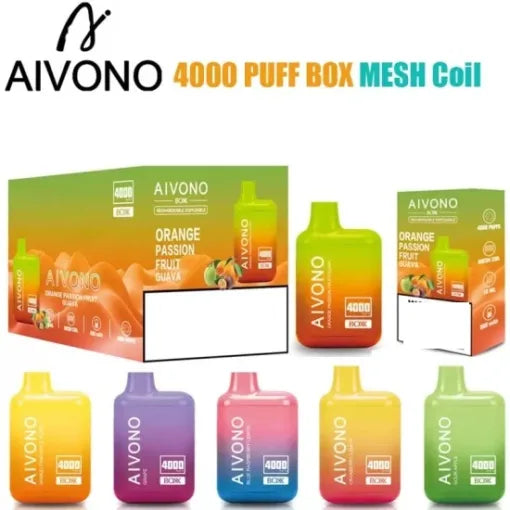 AIVONO AIM BOXX 4000 Puffs Bulk Buy Rechargeable Disposable Vapes Wholesale