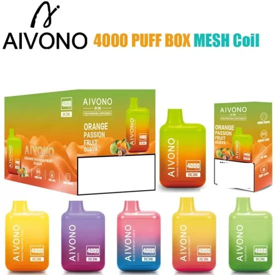 AIVONO AIM BOXX 4000 Puffs Bulk Buy Rechargeable Disposable Vapes Wholesale