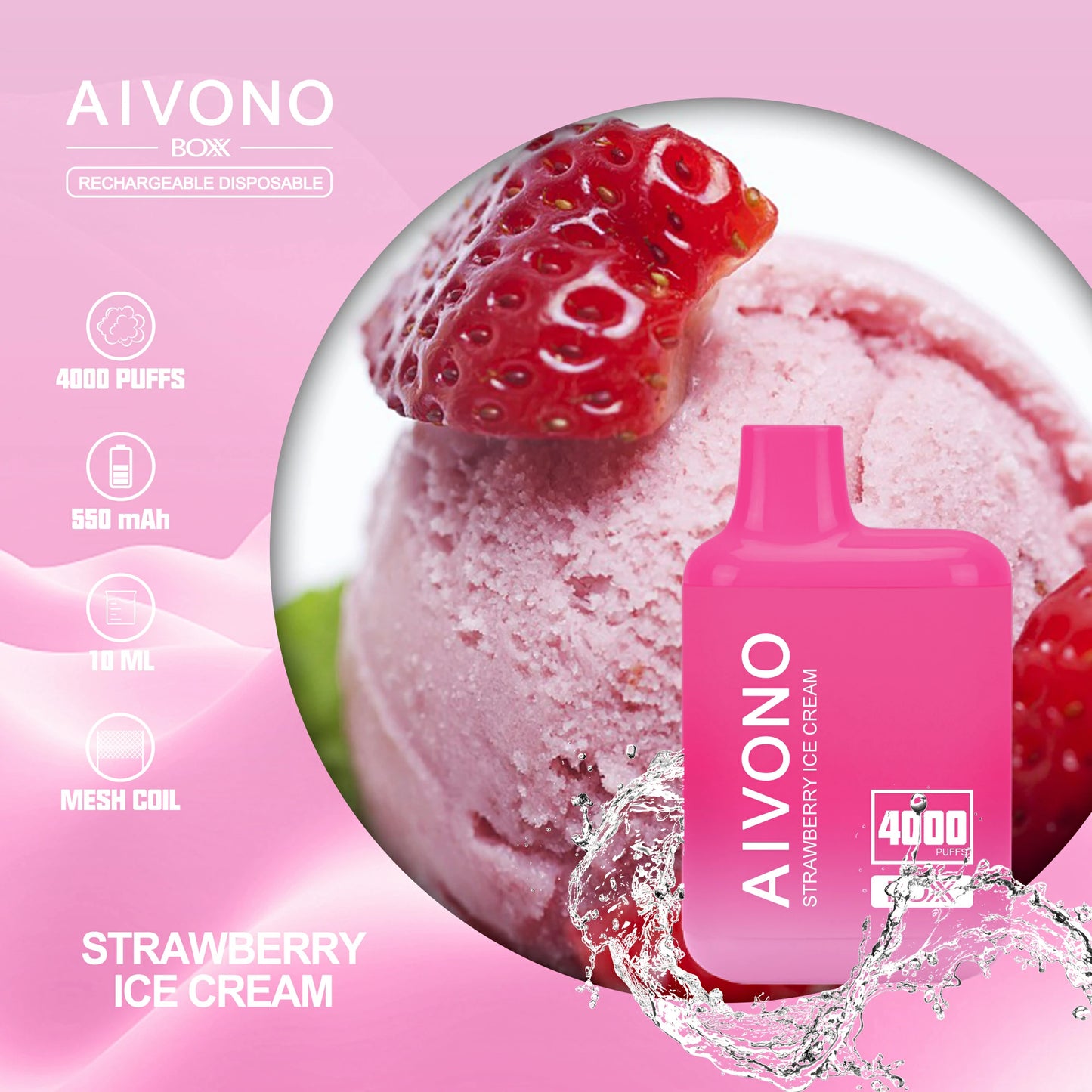 AIVONO AIM BOXX 4000 Puffs Bulk Buy Rechargeable Disposable Vapes Wholesale