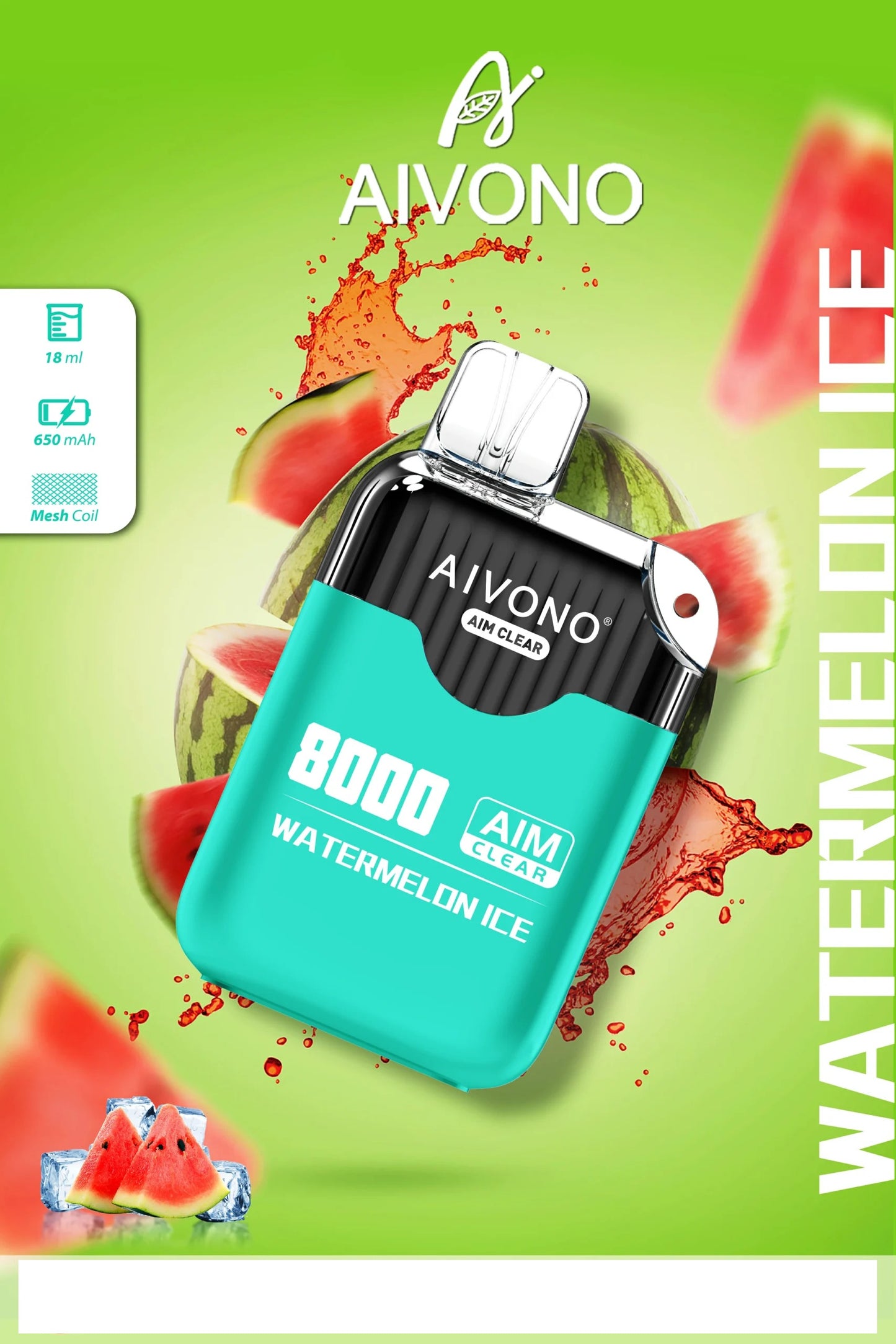 AIVONO AIM CLEAR 8000 Puffs Rechargeable Disposable Vapes Wholesale