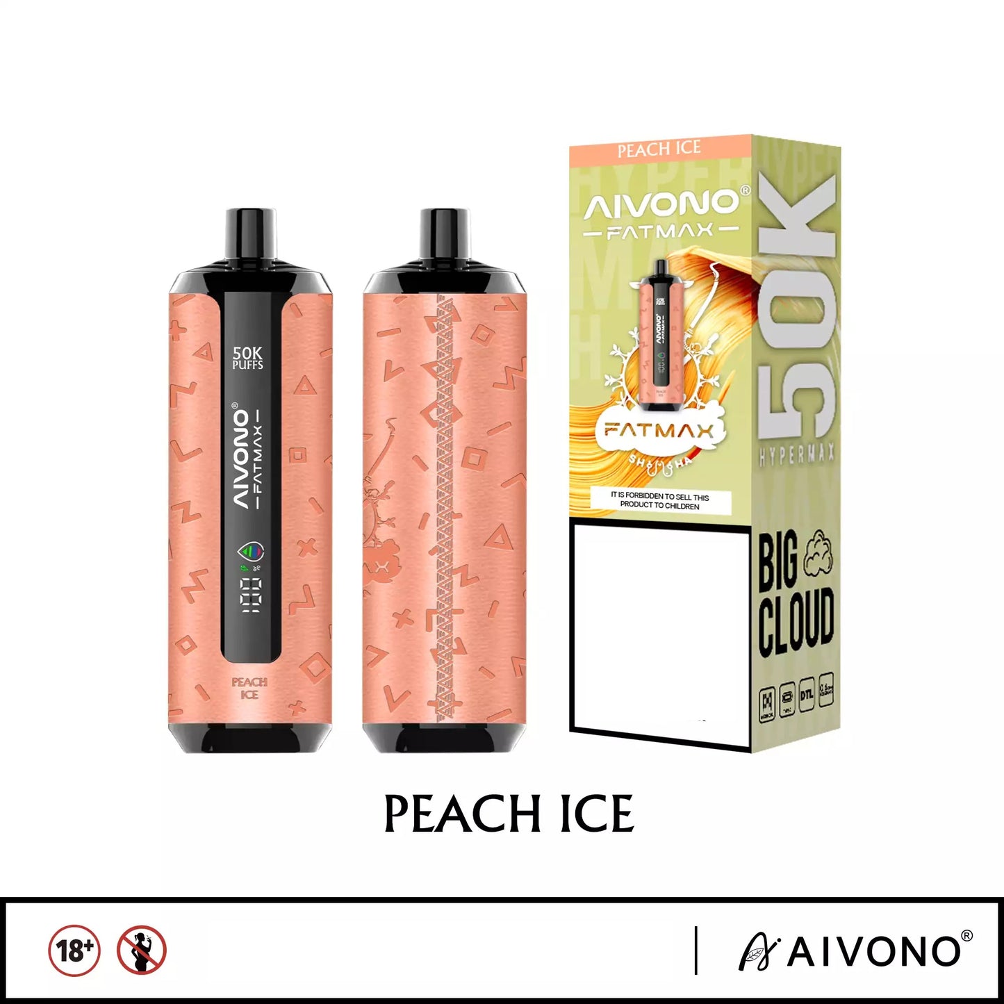 AIVONO AIM FATMAX 50000 Puffs Disposable Vapes 10 Tastes Wholesale