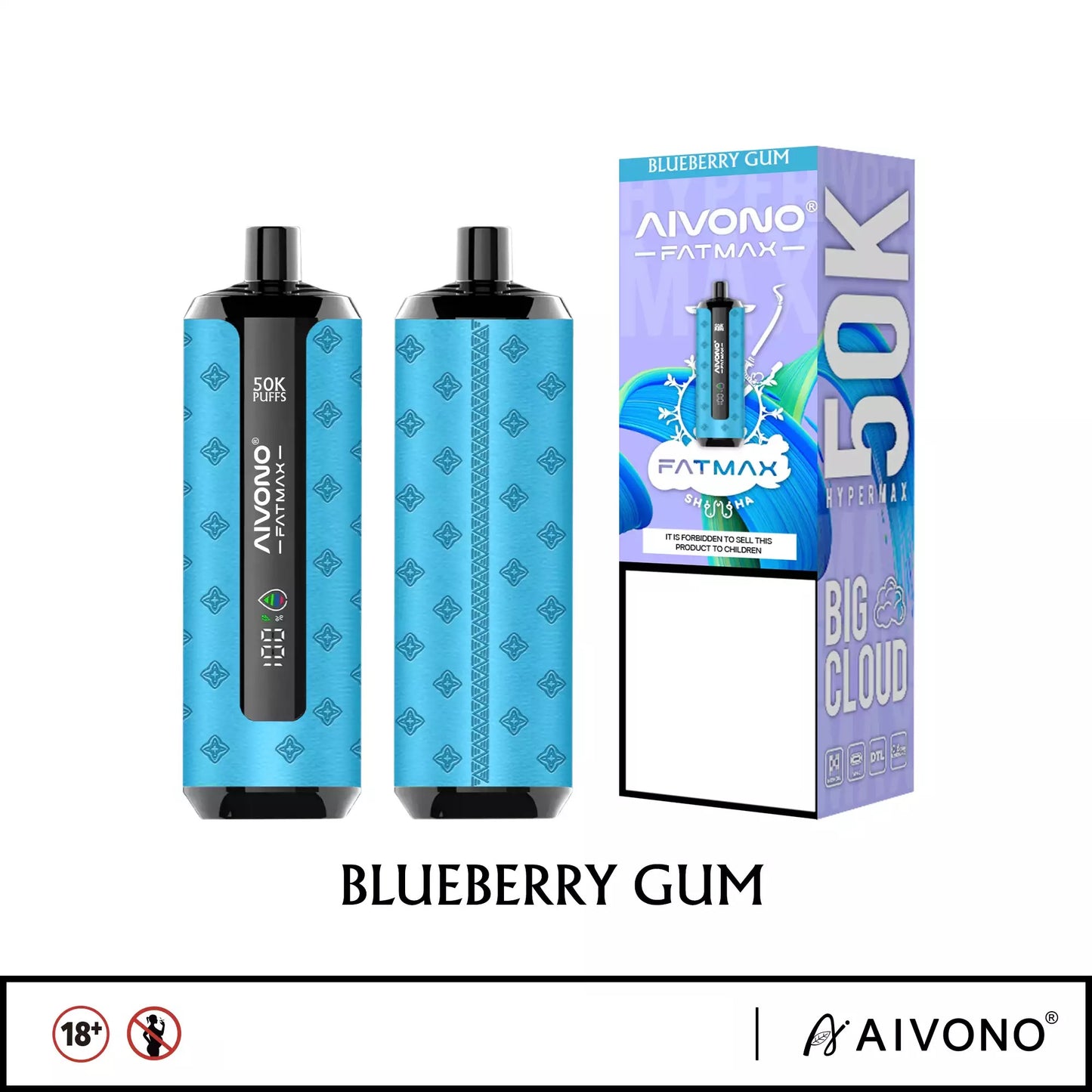 AIVONO AIM FATMAX 50000 Puffs Disposable Vapes 10 Tastes Wholesale