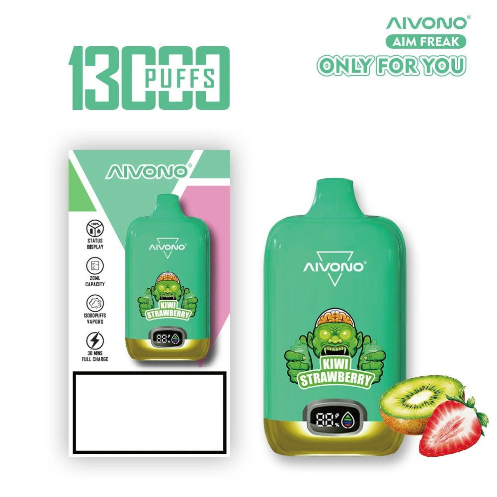 AIVONO AIM FREAK 13000 Puffs Digital Screen Bulk Buy Rechargeable Disposable Vapes Wholesale