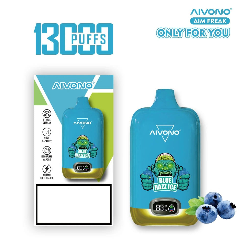 AIVONO AIM FREAK 13000 Puffs Digital Screen Bulk Buy Rechargeable Disposable Vapes Wholesale