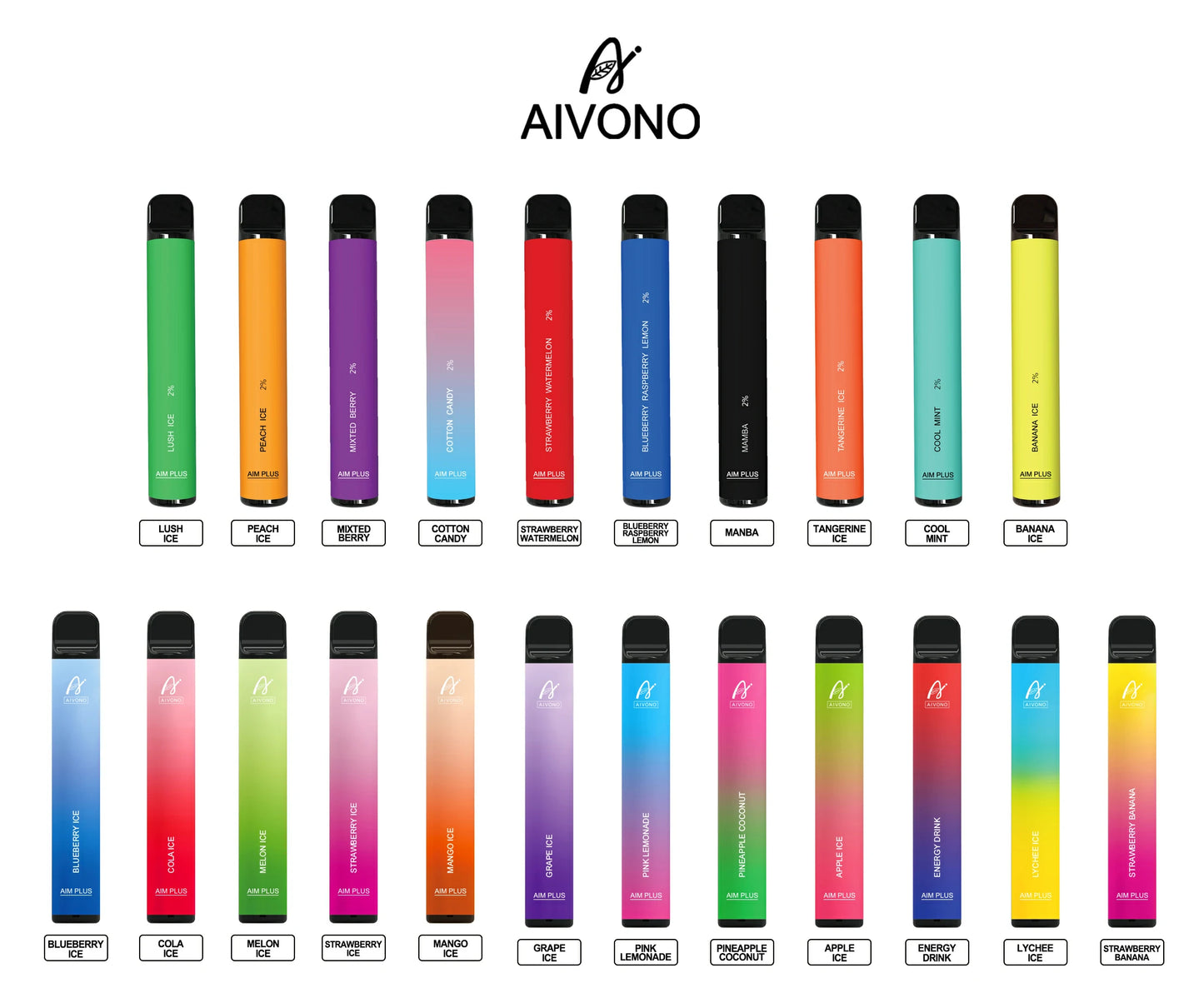 AIVONO AIM PLUS 800 Puffs Bulk Buy Rechargeable Disposable Vapes Wholesale