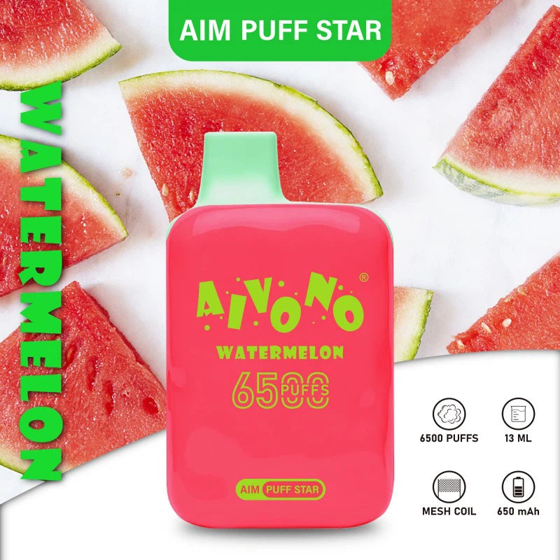 AIVONO AIM PUFFSTAR 6500 Puffs Rechargeable Disposable Vapes Wholesale