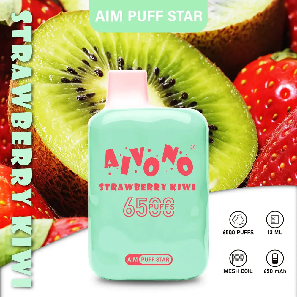 AIVONO AIM PUFFSTAR 6500 Puffs Rechargeable Disposable Vapes Wholesale