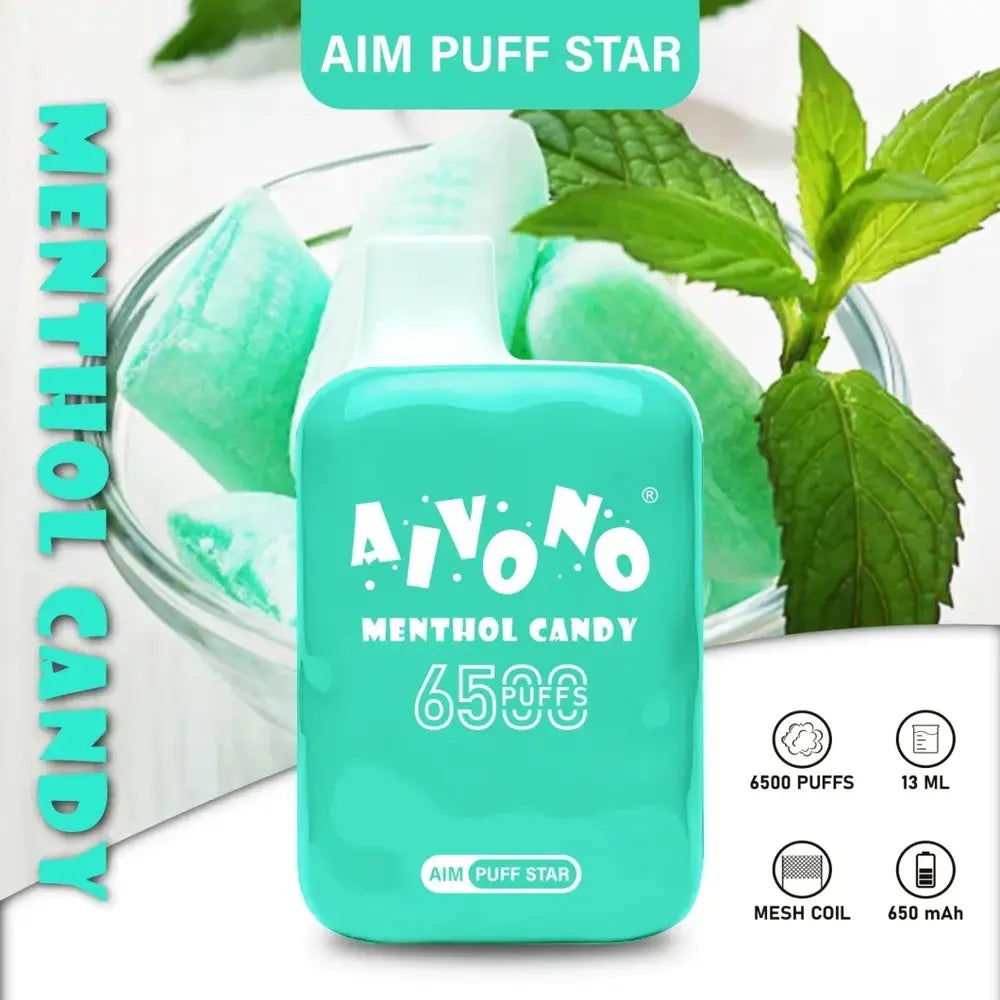 AIVONO AIM PUFFSTAR 6500 Puffs Rechargeable Disposable Vapes Wholesale