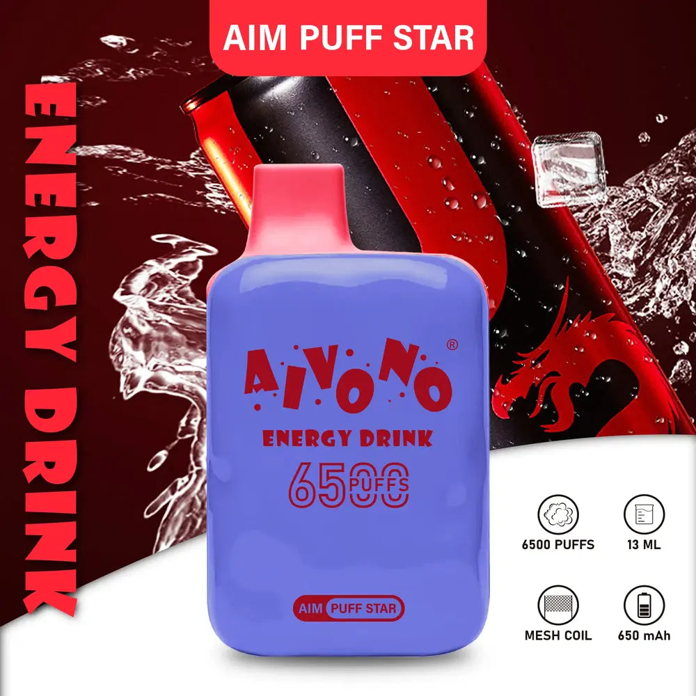 AIVONO AIM PUFFSTAR 6500 Puffs Rechargeable Disposable Vapes Wholesale