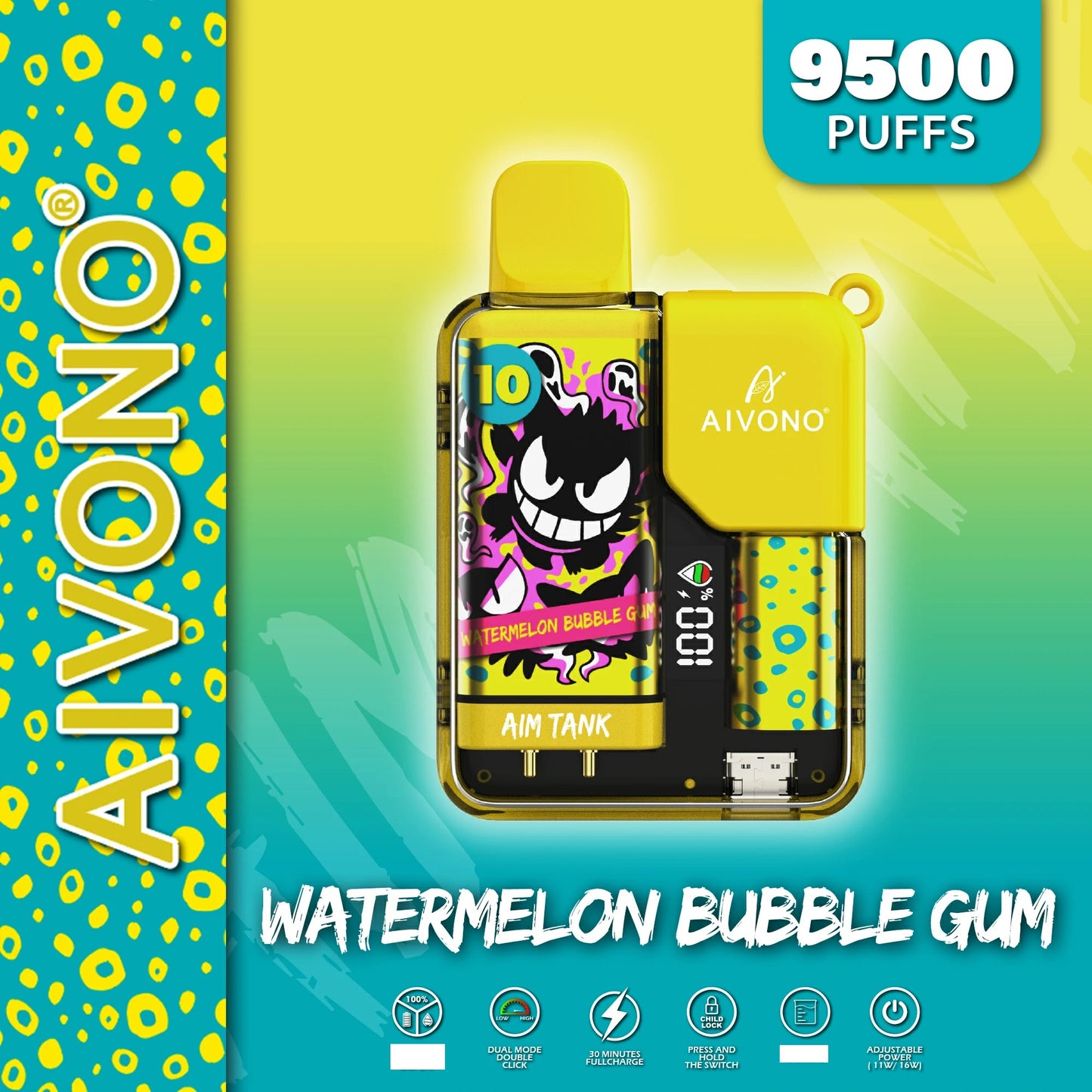 AIVONO AIM TANK 9500 Puffs Bulk Buy Rechargeable Disposable Vapes Wholesale