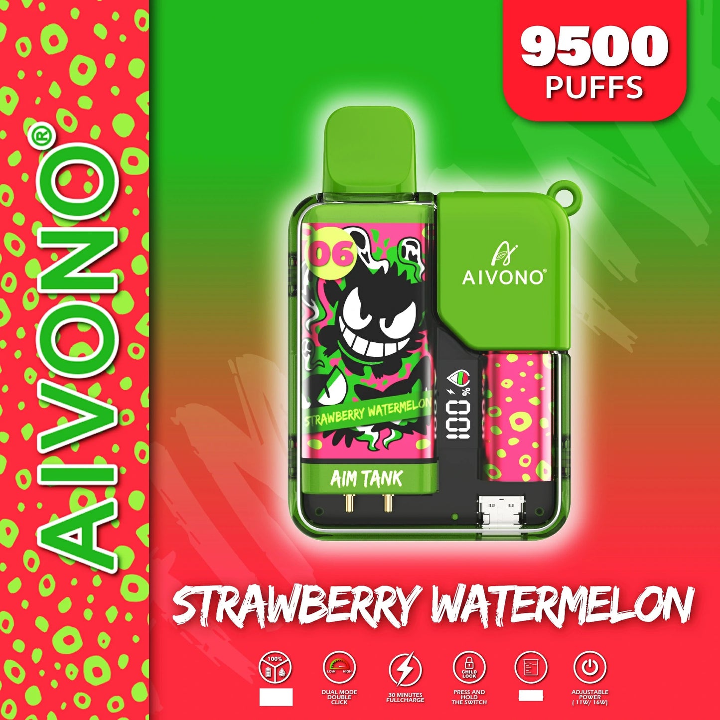 AIVONO AIM TANK 9500 Puffs Bulk Buy Rechargeable Disposable Vapes Wholesale