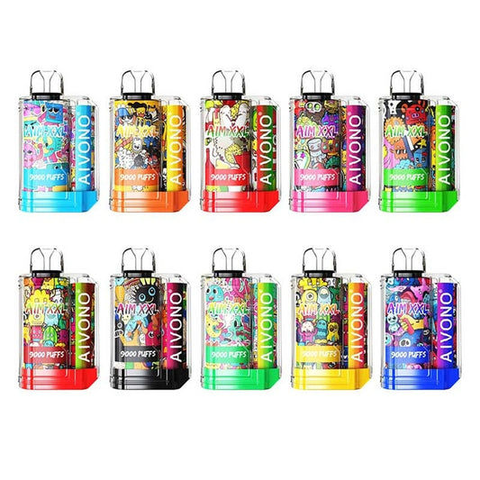 AIVONO AIM XXL 9000 Puffs Bulk Buy Rechargeable Disposable Vapes Wholesale