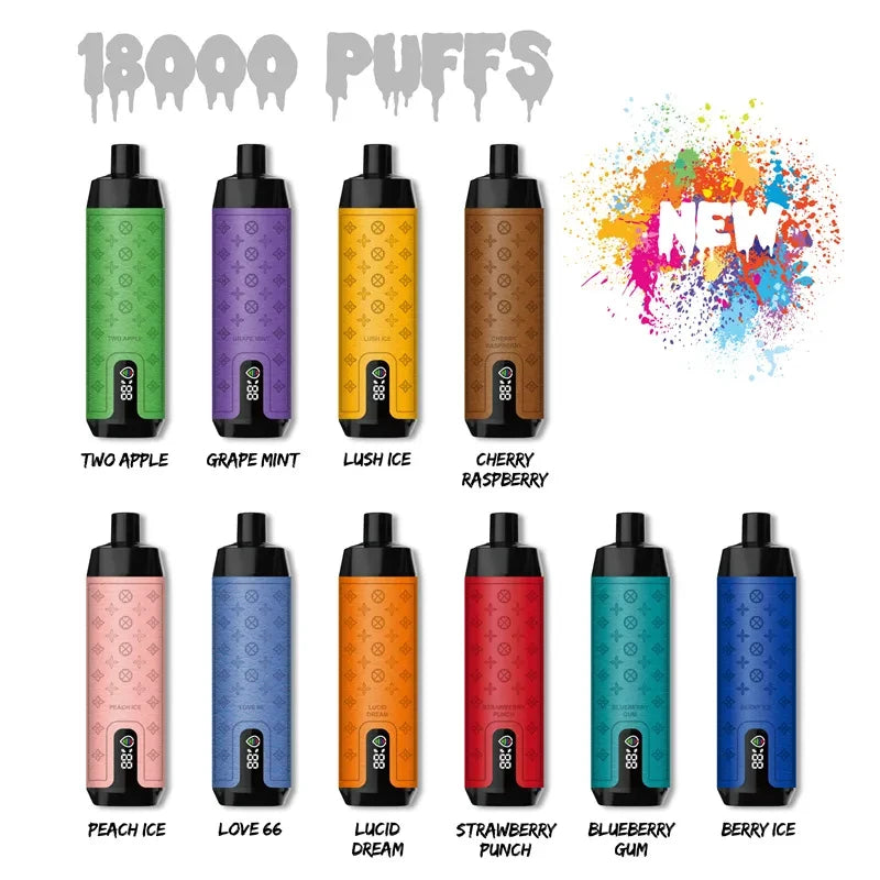 AIVONO Deluxe Bar 18000 Puffs Hookah Digital Screen Bulk Buy Rechargeable Disposable Vapes Wholesale