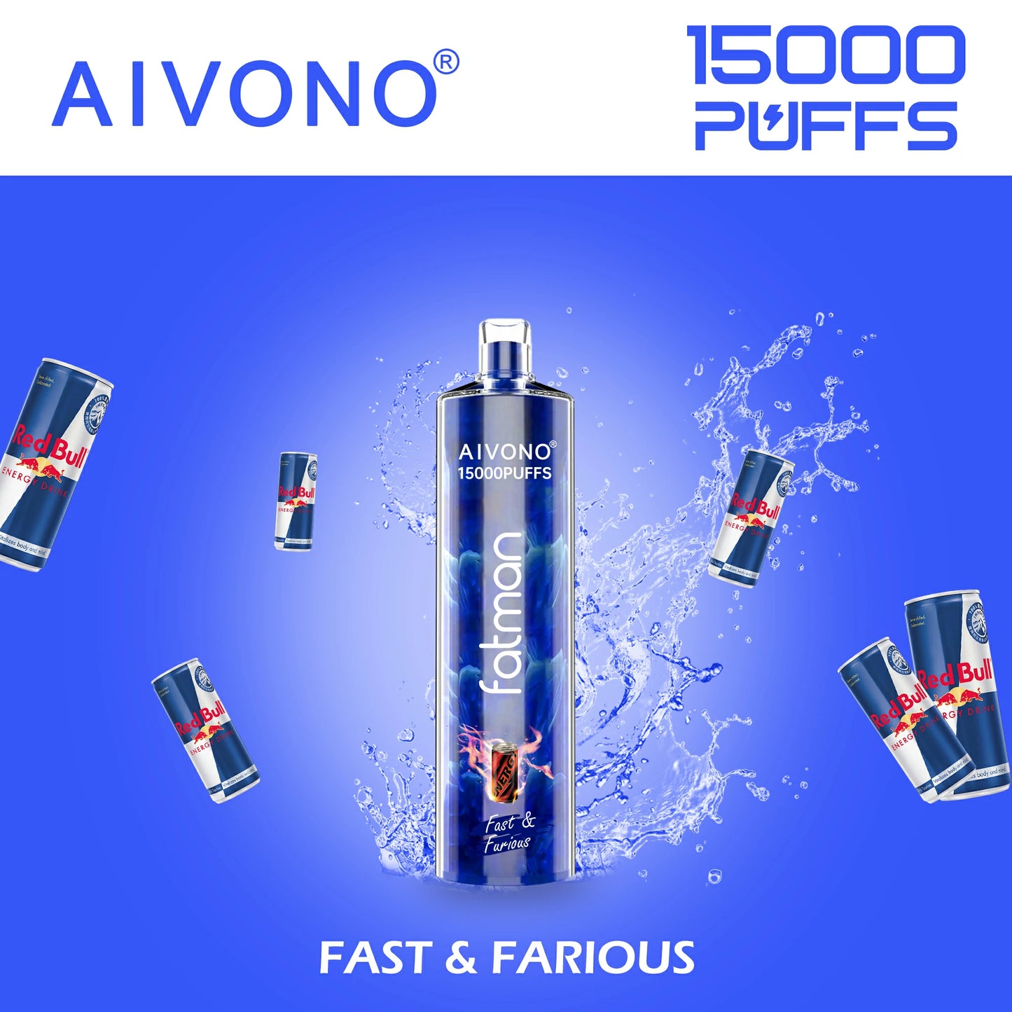 AIVONO FATMAN 15000 Puffs Bulk Buy Rechargeable Disposable Vapes Wholesale