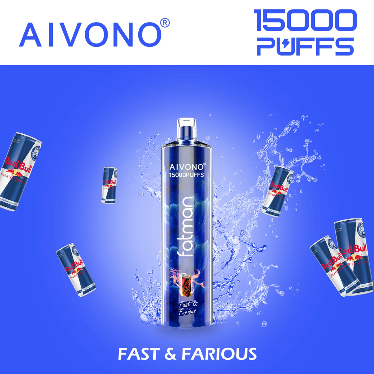 AIVONO FATMAN 15000 Puffs Bulk Buy Rechargeable Disposable Vapes Wholesale