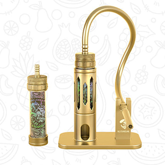 ALIBARBAR Hookah Onyx – 50-W-Akku-Shisha | 8 Geschmacksrichtungen