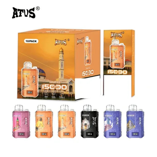 ATVS 15000 Puffs Digital Screen Bulk Buy Rechargeable Disposable Vapes Wholesale