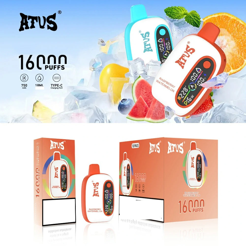 ATVS 16000 Puffs Digital Screen Bulk Buy Rechargeable Disposable Vapes Wholesale