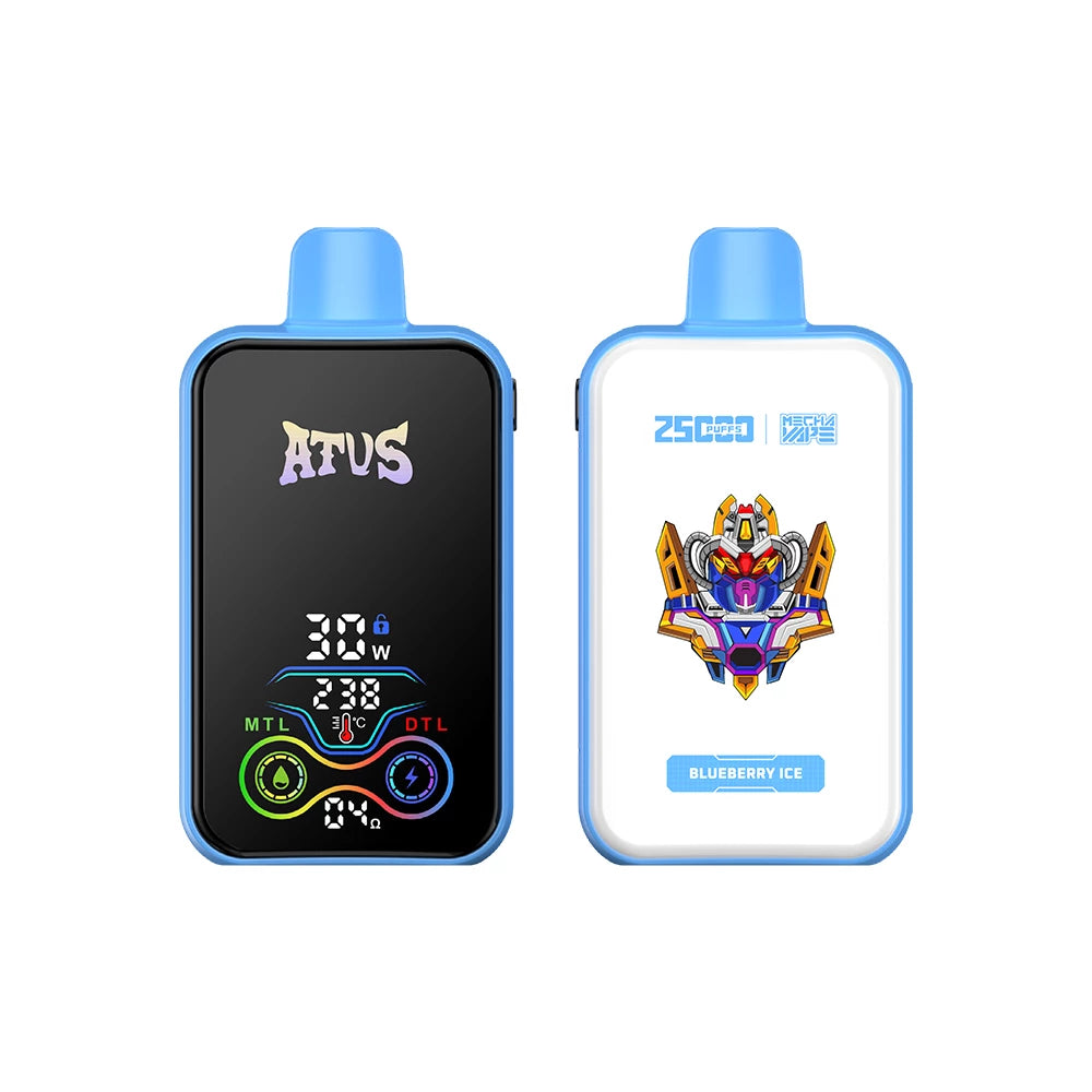 ATVS 25000 Puffs Dual Mesh Digital Screen Bulk Buy Rechargeable Disposable Vapes Wholesale