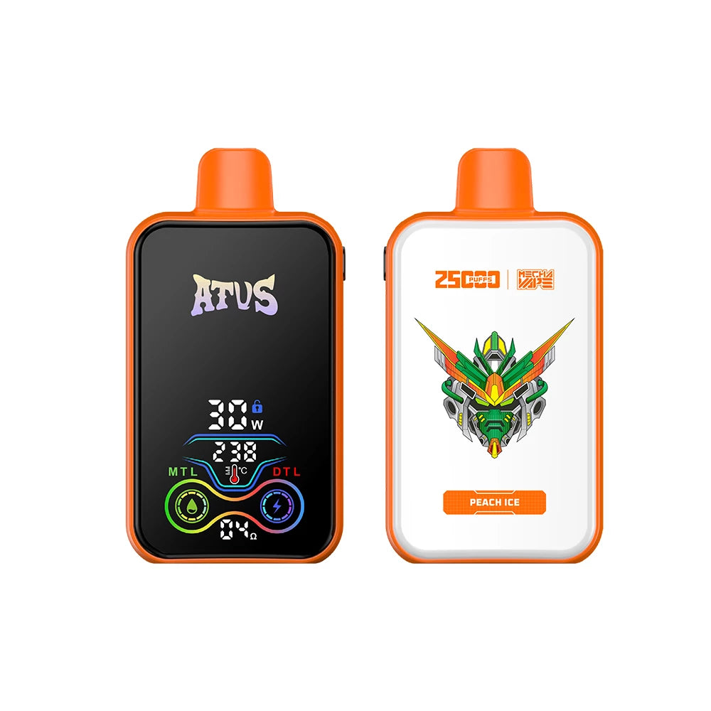 ATVS 25000 Puffs Dual Mesh Digital Screen Bulk Buy Rechargeable Disposable Vapes Wholesale