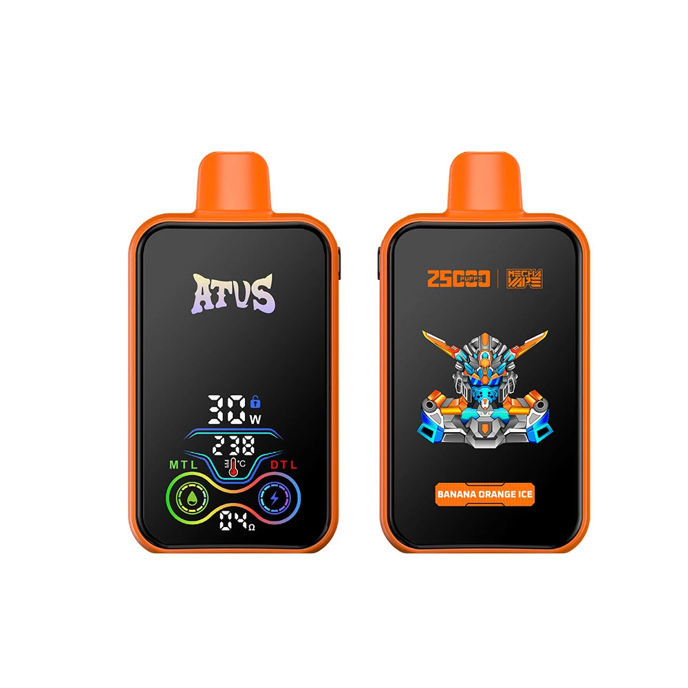 ATVS 25000 Puffs Dual Mesh Digital Screen Bulk Buy Rechargeable Disposable Vapes Wholesale