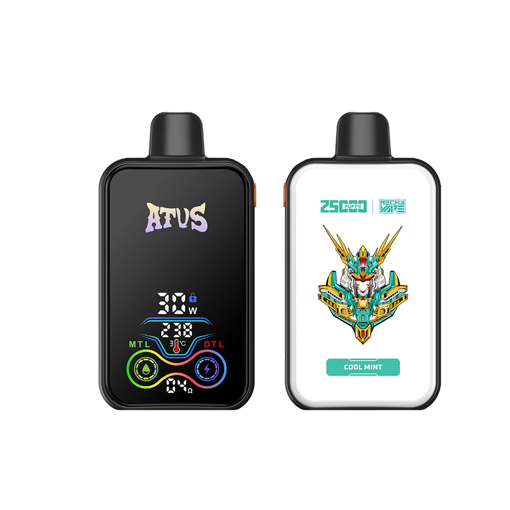 ATVS 25000 Puffs Dual Mesh Digital Screen Bulk Buy Rechargeable Disposable Vapes Wholesale
