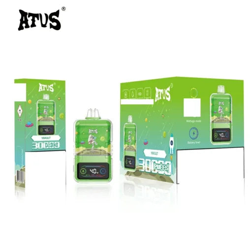 ATVS 30000 Puffs Dual Mesh Digital Screen Bulk Buy Rechargeable Disposable Vapes Wholesale
