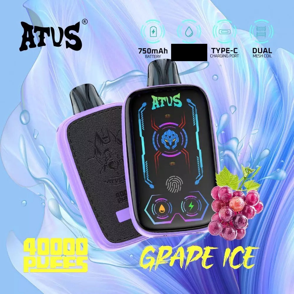 ATVS 40000 Puffs Dual Mesh Digital Screen Bulk Buy 40K Rechargeable Disposable Vapes Wholesale