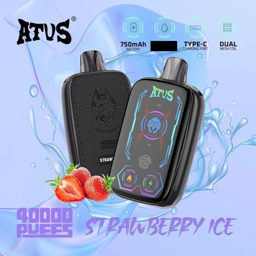 ATVS 40000 Puffs Dual Mesh Digital Screen Bulk Buy 40K Rechargeable Disposable Vapes Wholesale