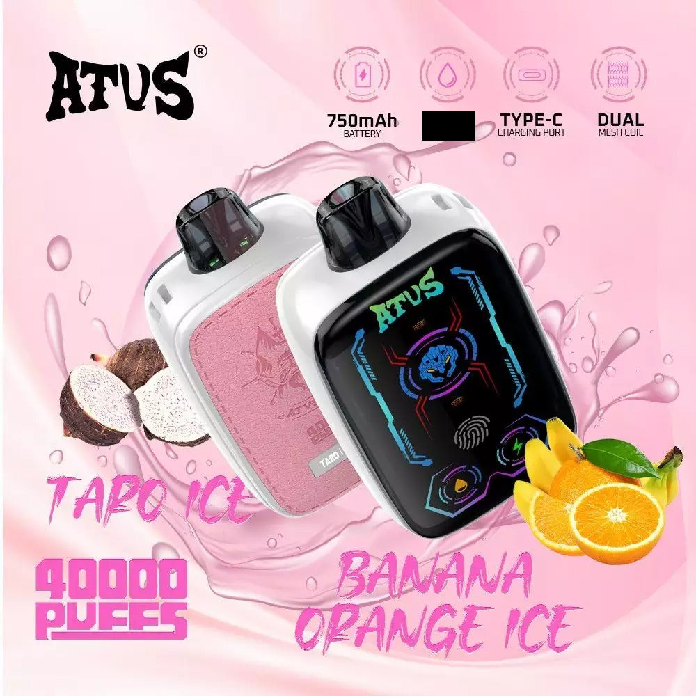 ATVS 40000 Puffs Dual Mesh Digital Screen Bulk Buy 40K Rechargeable Disposable Vapes Wholesale
