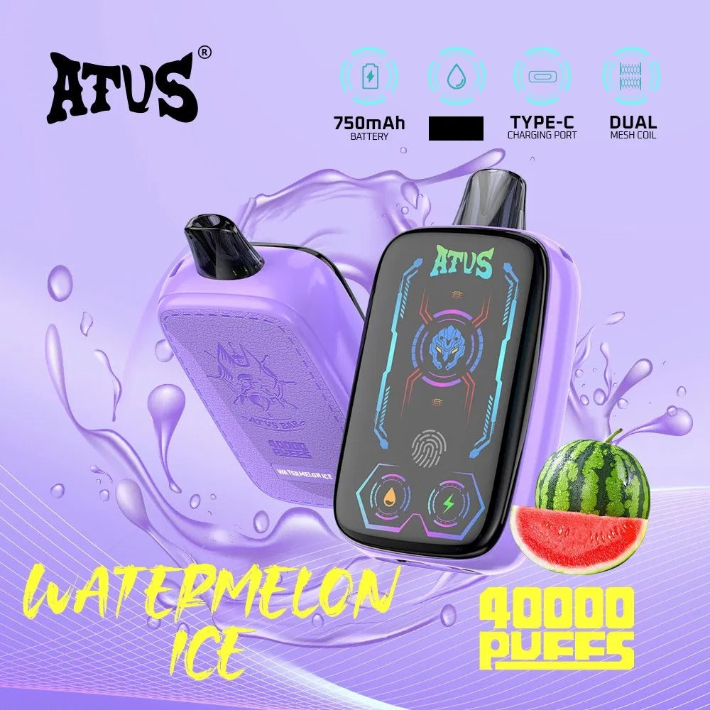 ATVS 40000 Puffs Dual Mesh Digital Screen Bulk Buy 40K Rechargeable Disposable Vapes Wholesale