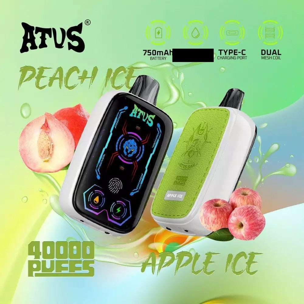 ATVS 40000 Puffs Dual Mesh Digital Screen Bulk Buy 40K Rechargeable Disposable Vapes Wholesale