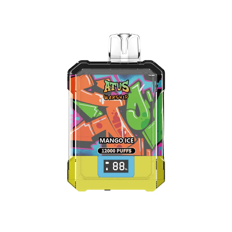 ATVS WARSHIP 12000 Puffs Digital Screen Bulk Buy Rechargeable Disposable Vapes Wholesale