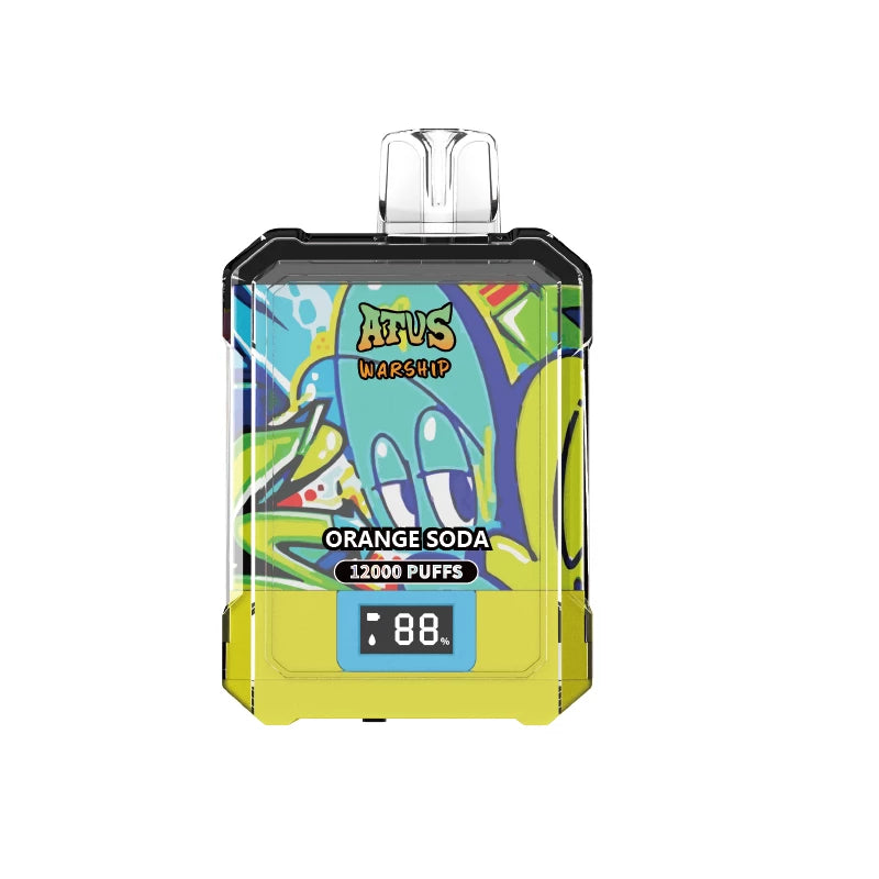 ATVS WARSHIP 12000 Puffs Digital Screen Bulk Buy Rechargeable Disposable Vapes Wholesale