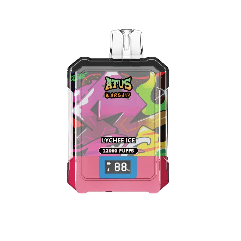 ATVS WARSHIP 12000 Puffs Digital Screen Bulk Buy Rechargeable Disposable Vapes Wholesale