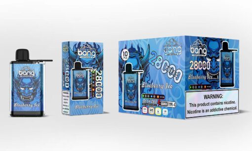 Bang 28000 Puffs Disposable Vape(0%- 5% Nicotine) - 30ml E-Liquid. 650mAh Battery