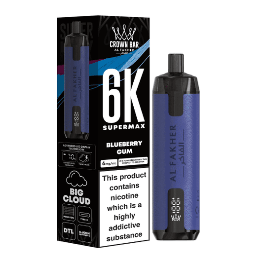 Al Fakher Supermax 6K Blaubeer-Kaugummi