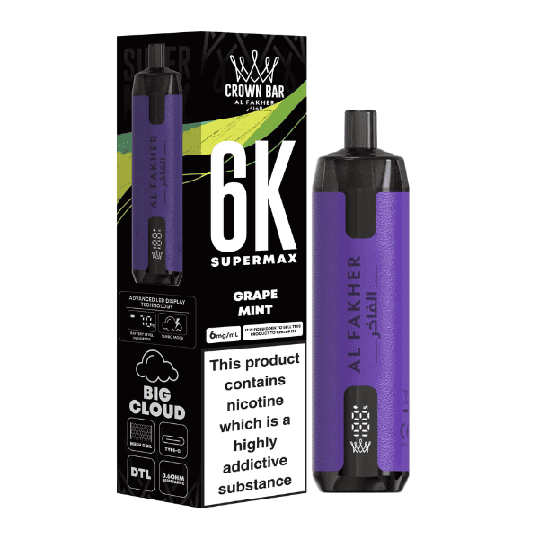 Al Fakher Supermax 6K Disposable Vape
