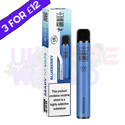 Blueberry Ice von Aroma King, 600 Stück, Einweg-Eiscreme