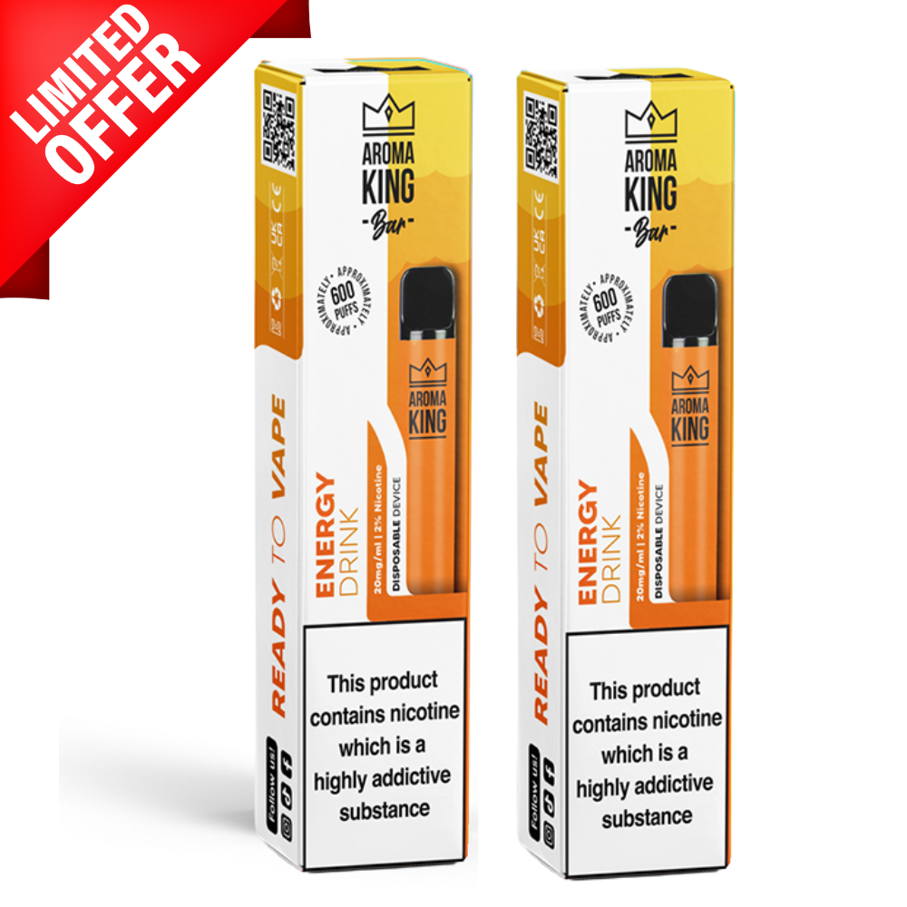 Energy Drink Ice von Aroma King, 600 Portionen, Einwegprodukt
