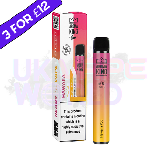 Hawaiia Pog von Aroma King, 600 Puffs, Einwegartikel