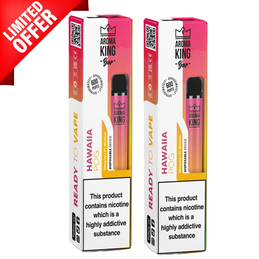 Hawaiia Pog von Aroma King, 600 Puffs, Einwegartikel