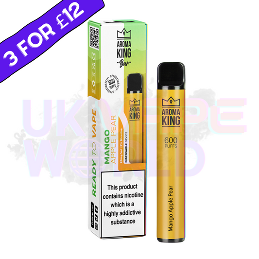 Mango-Apfel-Birne von Aroma King, 600 Züge, Einweg-E-Zigarette