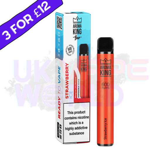 Strawberry Ice von Aroma King, 600 Stück, Einweg-Eiscreme