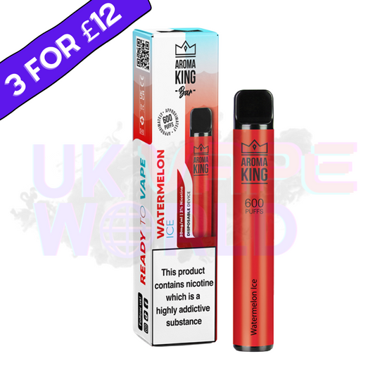 Watermelon Ice von Aroma King, 600 Züge, Einweg-E-Zigarette