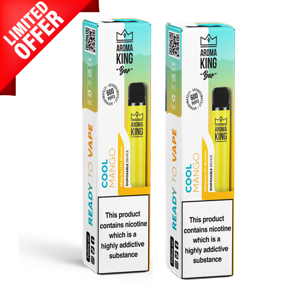 Cool Mango von Aroma King, 600 Züge, Einweg-E-Zigarette