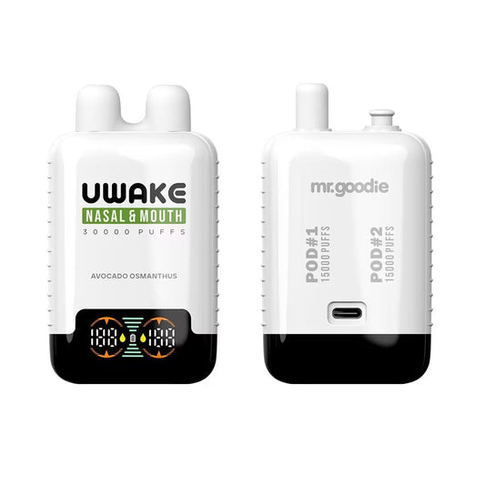 Vap Mod Uwake 30000 Züge 30K Nasen- und Munddampfgerät Einweg-Vape 23ml 12 Geschmacksrichtungen