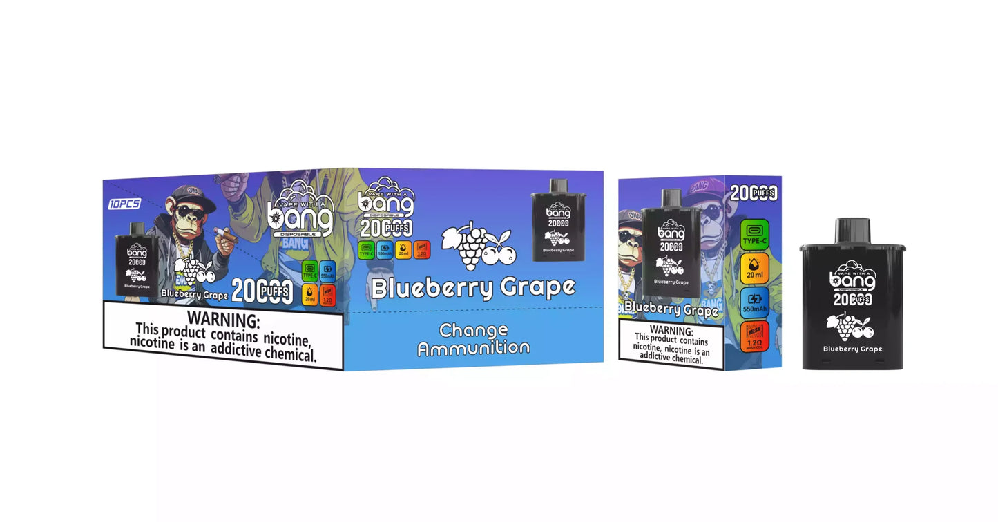 BANG 20000 Puffs DSK046 Change Cartridge Bulk Buy Rechargeable Disposable Vapes Wholesale