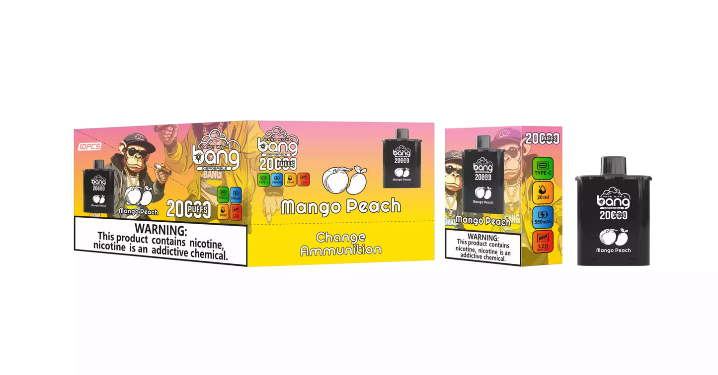 BANG 20000 Puffs DSK046 Change Cartridge Bulk Buy Rechargeable Disposable Vapes Wholesale